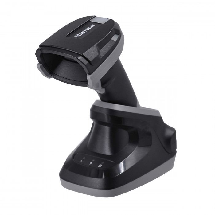 Беспроводной сканер штрих-кода MERTECH CL-2410 BLE Dongle P2D USB black + зарядно-коммуникационная подставка (Cradle)