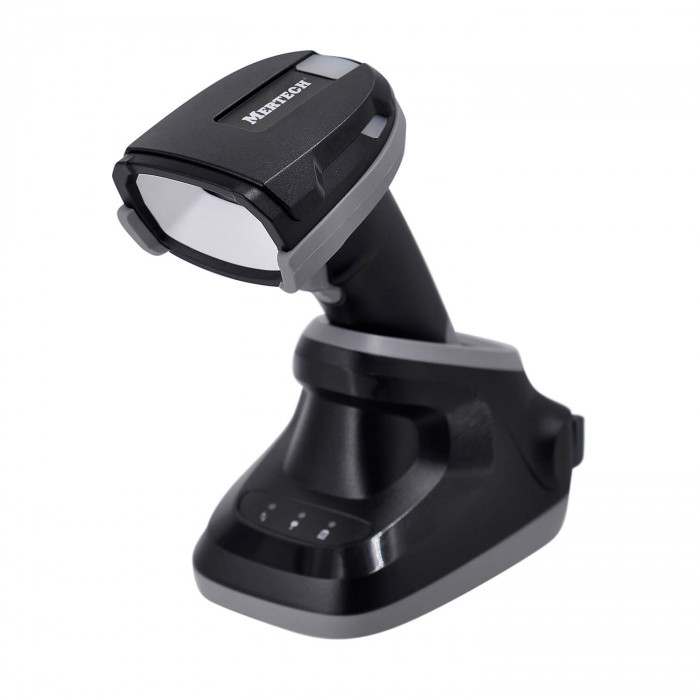 Беспроводной сканер штрих-кода MERTECH CL-2410 BLE Dongle P2D USB black + зарядно-коммуникационная подставка (Cradle)